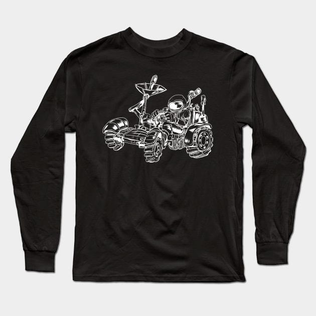 Moon Buggy Cartoon Long Sleeve T-Shirt by silentrob668